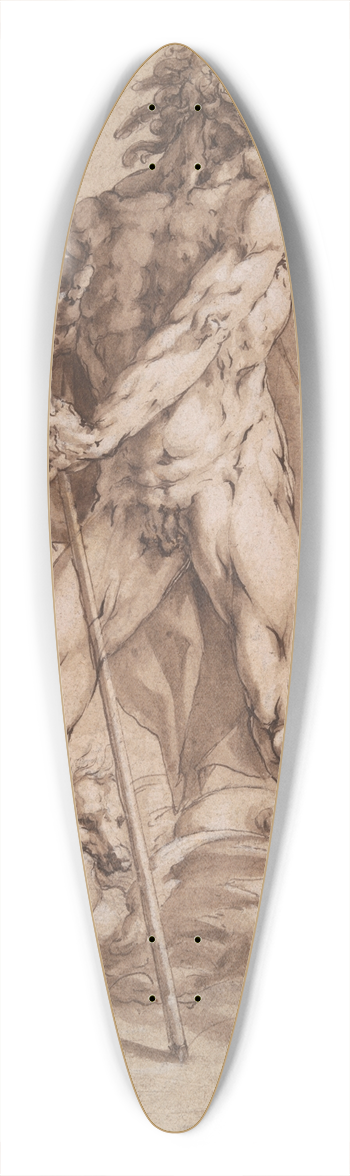 Jan Harmensz. Muller - Neptune 39.3 inch art pintail longboard deck