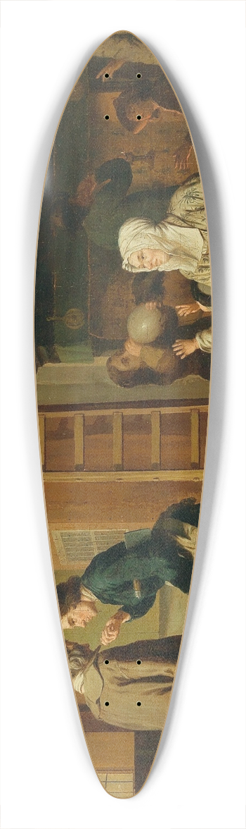 Jan Josef Horemans The Elder - A Kitchen Interior 39.3 inch art pintail longboard deck