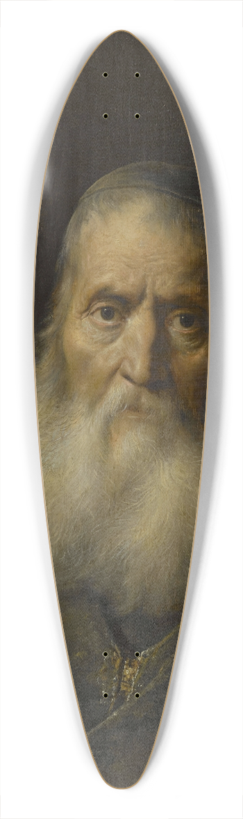 Jan Lievens - Old man in a skullcap 39.3 inch art pintail longboard deck