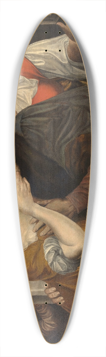 Jan Massijs - Ill-Matched Couple 39.3 inch art pintail longboard deck
