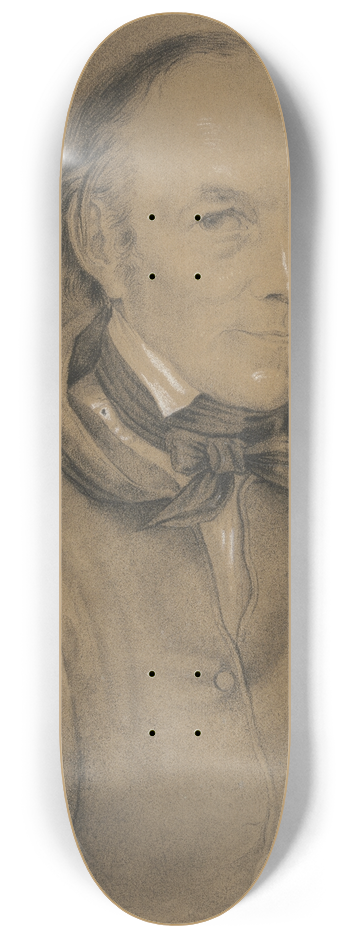 Joseph Gnther - Brustbild des Malers Veit Hanns Schnorr von Carolsfeld 8.25 inch art skate deck