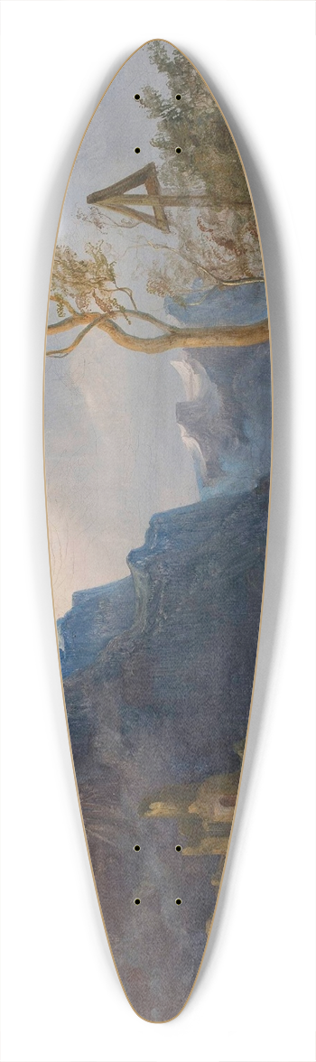 Jan Nepomucen Glowacki - Mountain landscape 39.3 inch art pintail longboard deck