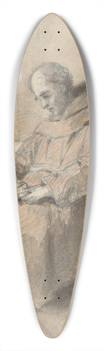 Jan Nowopack - Monk 39.3 inch art pintail longboard deck