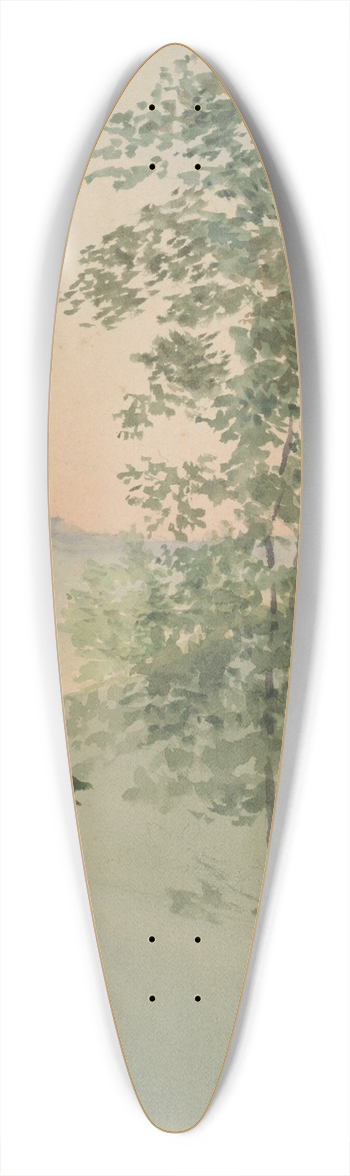 Jan Nowopack - Mountain Path 39.3 inch art pintail longboard deck