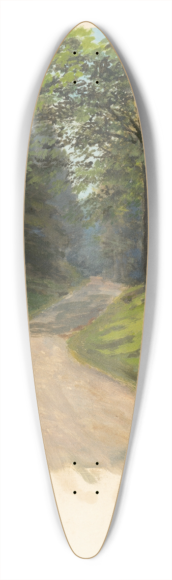 Jan Nowopack - Mountain Road 39.3 inch art pintail longboard deck