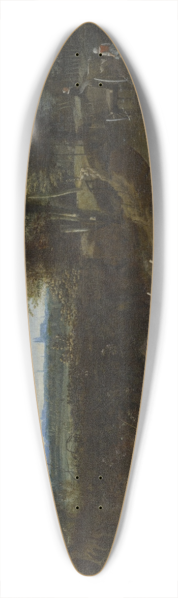 Jan Siberechts - Carriage in a Riverbed 39.3 inch art pintail longboard deck