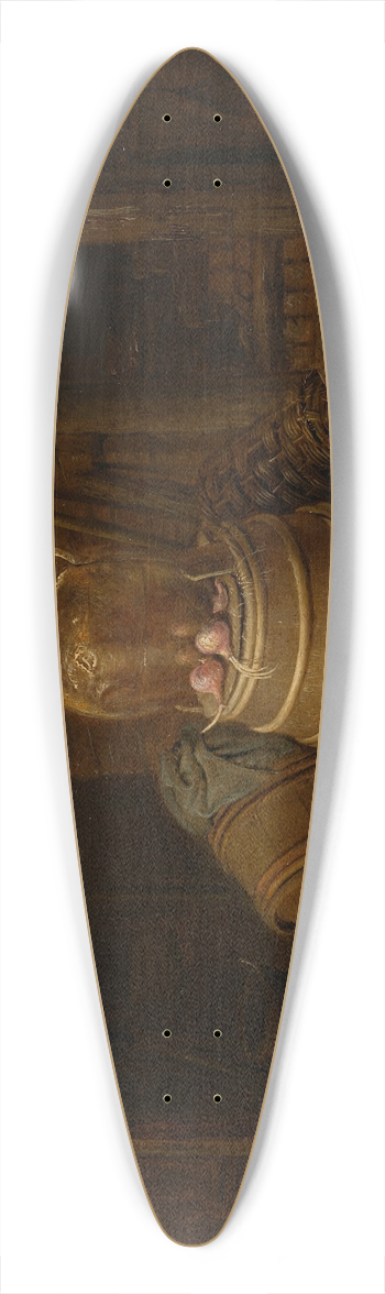 Jan Spanjaert - Still Life with a Barrel 39.3 inch art pintail longboard deck