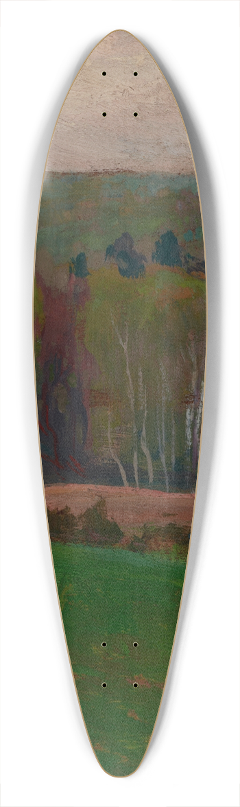 Jan Stanislawski - Spring Landscape 39.3 inch art pintail longboard deck