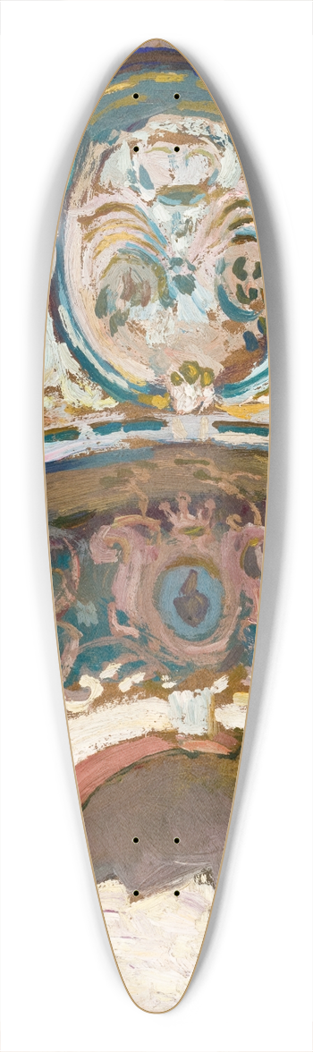 Jan Stanislawski - The Vasas Gate in Kyiv 39.3 inch art pintail longboard deck