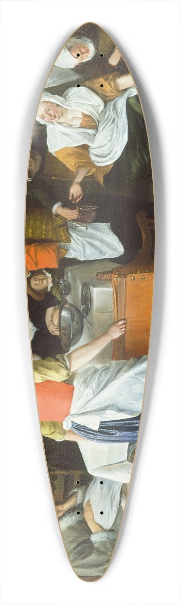 Jan Steen - Celebrating the Birth 39.3 inch art pintail longboard deck