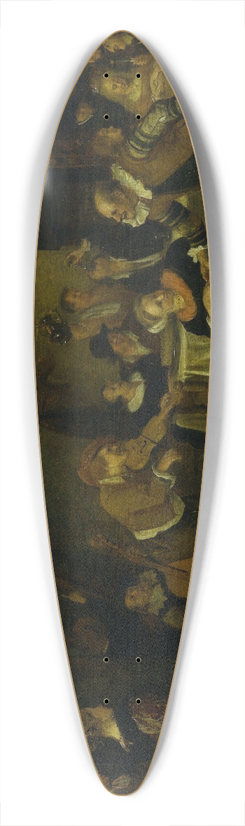 Jan Steen - Peasant wedding 39.3 inch art pintail longboard deck