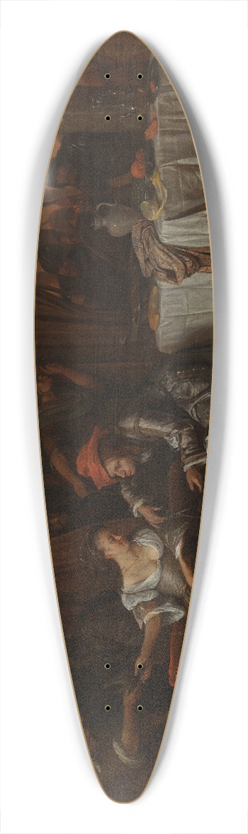 Jan Steen - Samson and Delilah 39.3 inch art pintail longboard deck