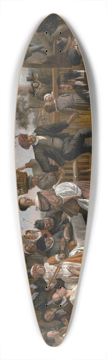 Jan Steen - The Dancing Couple 39.3 inch art pintail longboard deck