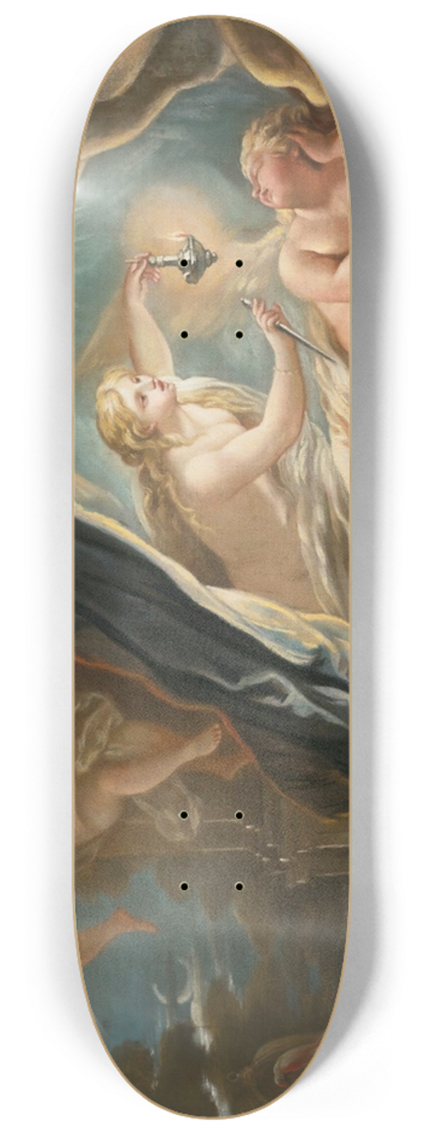 Joseph Goupy - Psyche discovering the sleeping Cupid 8.25 inch art skate deck