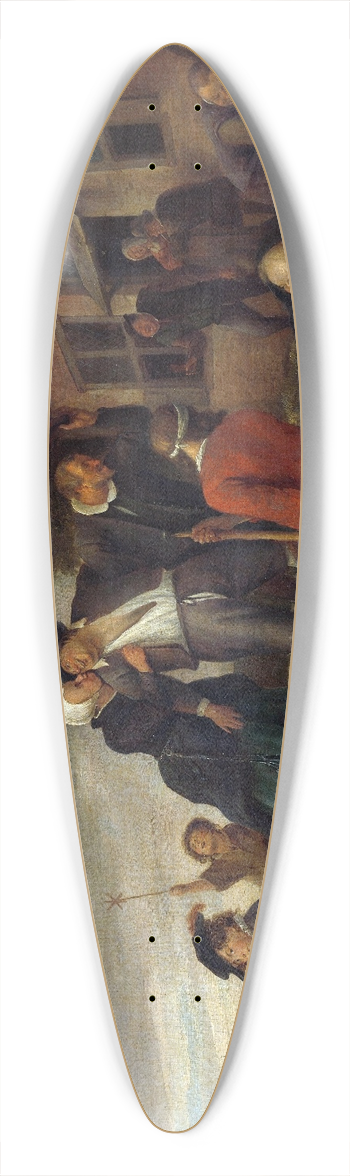 Jan Steen - The merry homecoming 39.3 inch art pintail longboard deck
