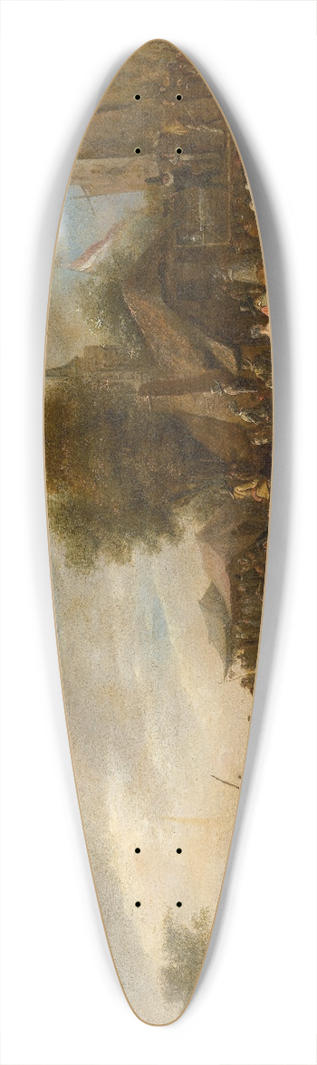 Jan Steen - Village Fair 39.3 inch art pintail longboard deck