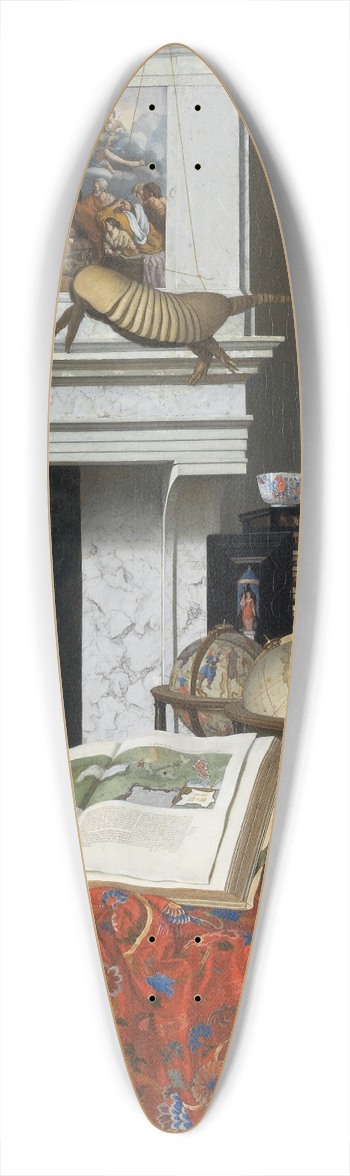 Jan van der Heyden - Room Corner With Curiosities 39.3 inch art pintail longboard deck