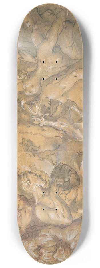 Joseph Heintz The Elder - Satyrs and Nymphs 8.25 inch art skate deck