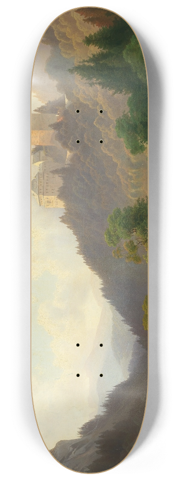 Joseph Holzer - The Pleasures of Summer at the Foot of a Castle 8.25 inch art skate deck