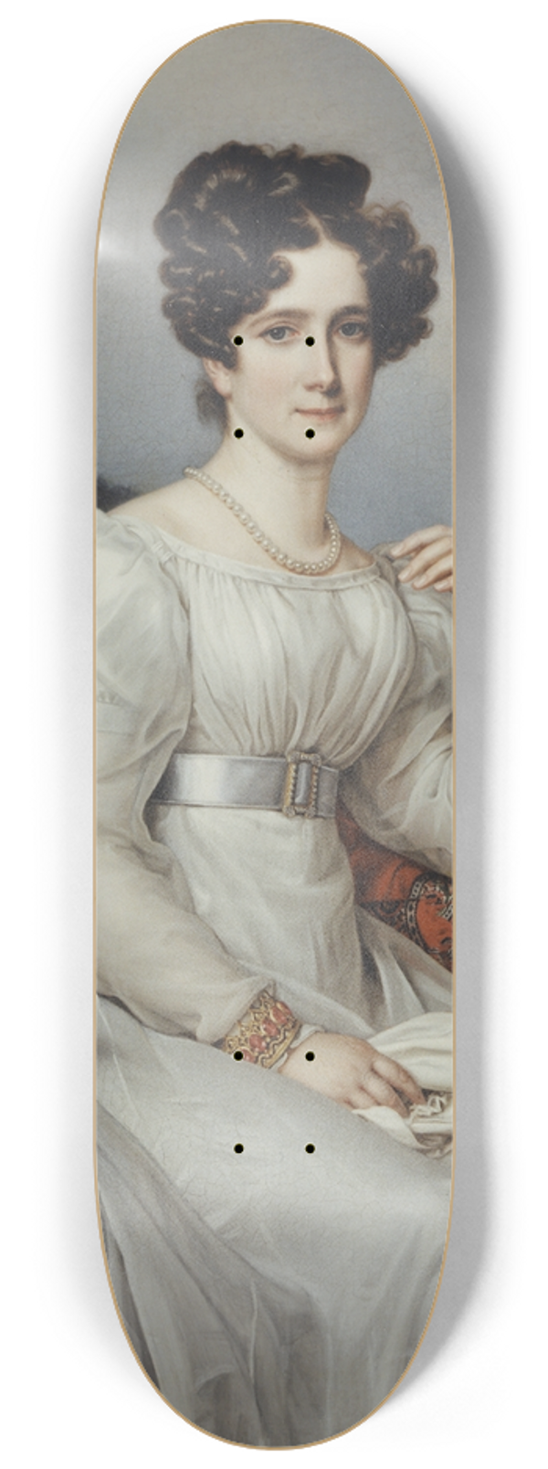 Joseph Karl Stieler - Fredrika Dorotea Vilhelmina, 1781  1826, Queen of Sweden 8.25 inch art skate deck