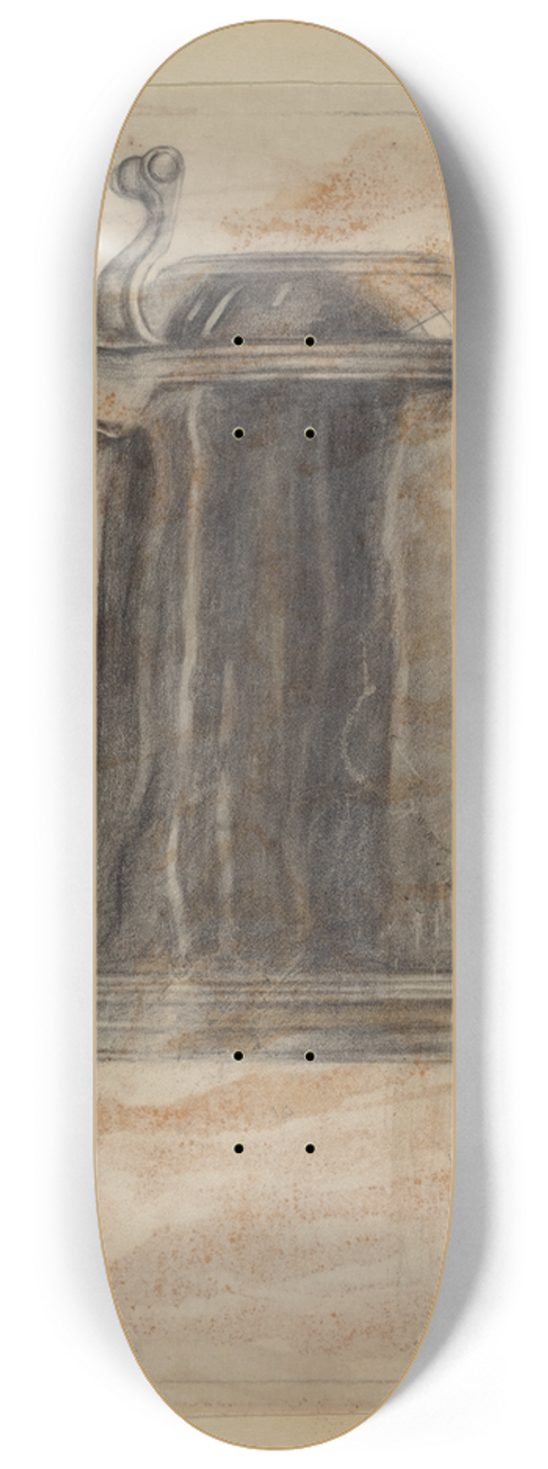 Joseph Leboit - Silver Tankard 8.25 inch art skate deck