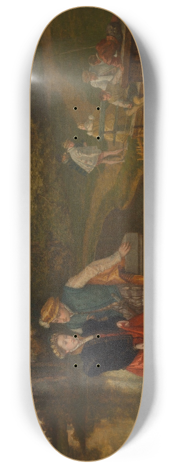 Joseph Lies - Lovers in the Park 8.25 inch art skate deck