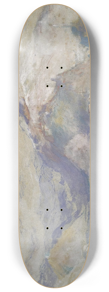 Joseph Mallord William Turner - Genoa From The Sea 8.25 inch art skate deck