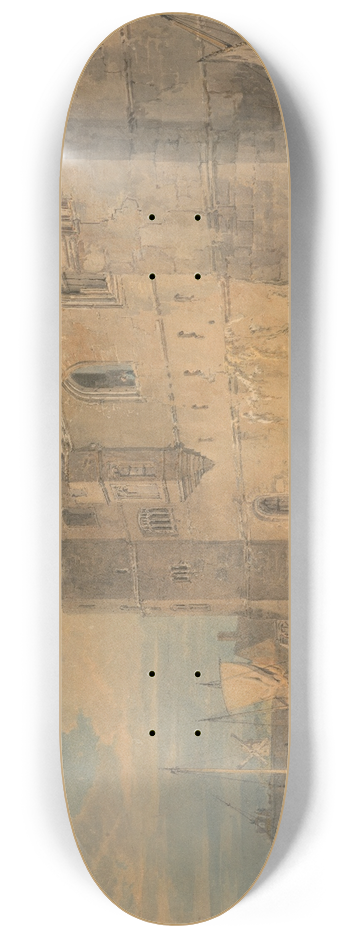 Joseph Mallord William Turner - Newark, upon Trent 8.25 inch art skate deck