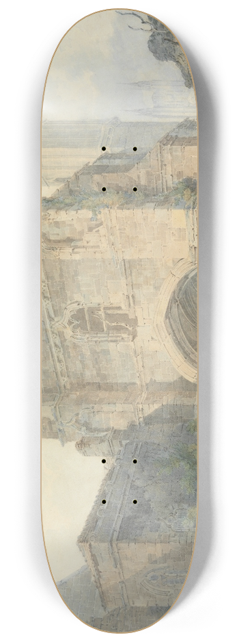Joseph Mallord William Turner - Saint Augustines Gate, Canterbury 8.25 inch art skate deck