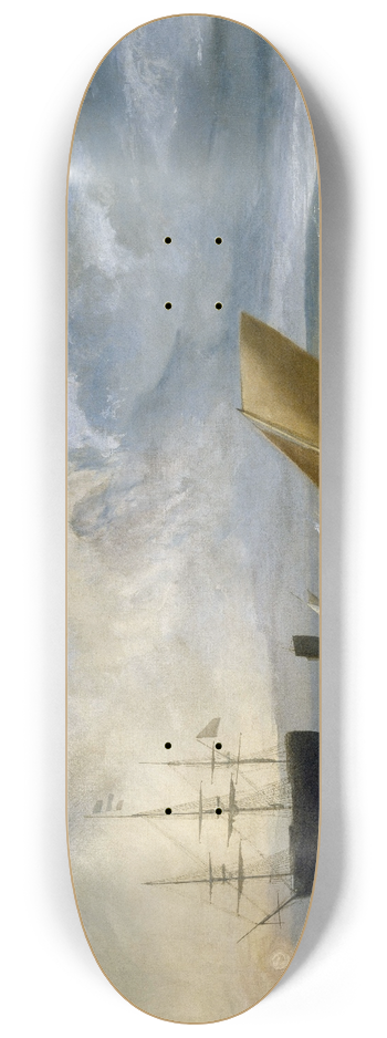 Joseph Mallord William Turner - Sheerness as seen from the Nore 8.25 inch art skate deck