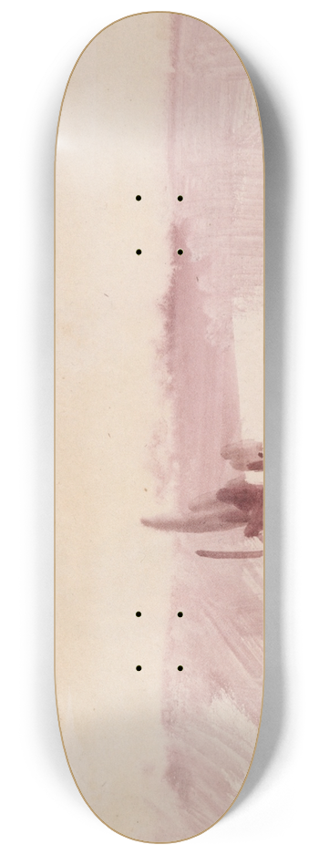 Joseph Mallord William Turner - The Channel Sketchbook 16 8.25 inch art skate deck