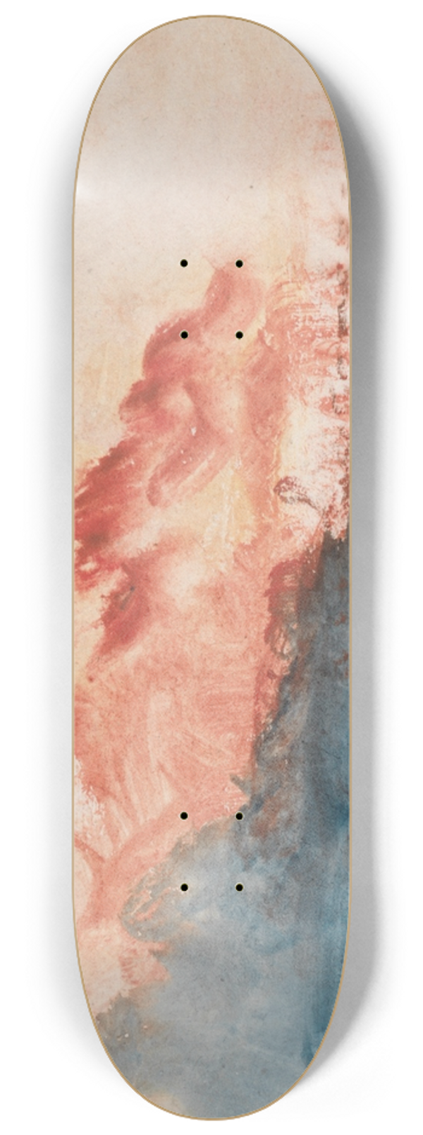 Joseph Mallord William Turner - The Channel Sketchbook 45 8.25 inch art skate deck