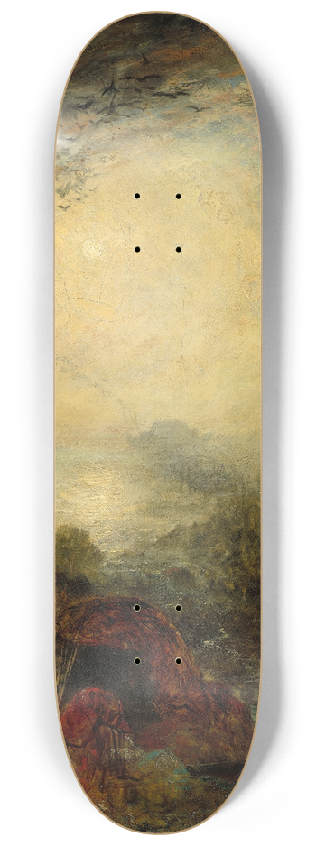 Joseph Mallord William Turner - The Evening of the Deluge 8.25 inch art skate deck