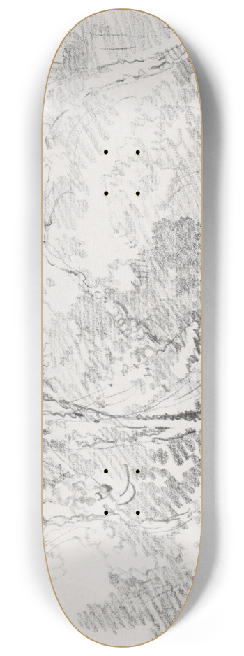 Joseph-Marie Vien - Trees 8.25 inch art skate deck