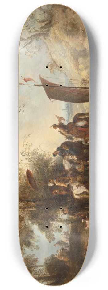 Joseph Parrocel - Falcon Hunt 8.25 inch art skate deck