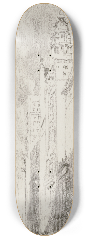 Joseph Pennell - Broadway Towers 8.25 inch art skate deck