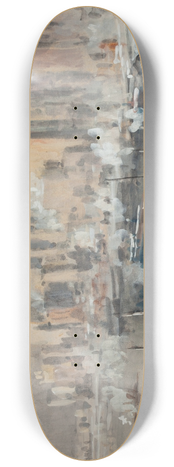 Joseph Pennell - New York Harbor 8.25 inch art skate deck