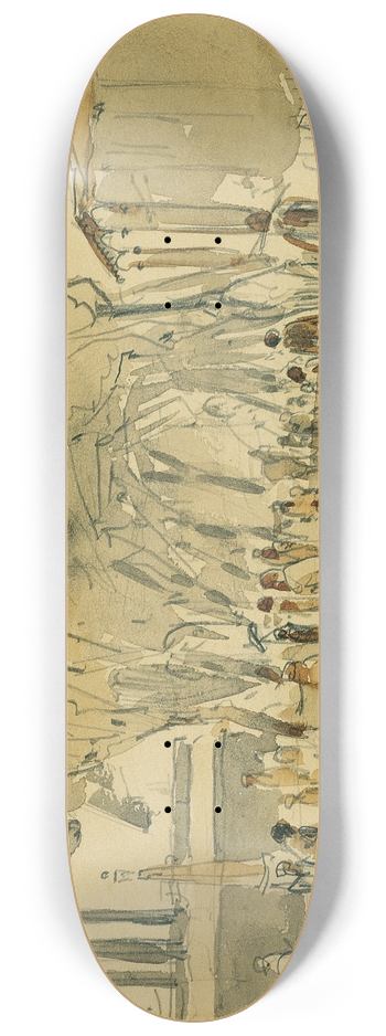Joseph Selleny - Weg nach dem Tor in Point de Galle auf Ceylon (Sri Lanka) 8.25 inch art skate deck