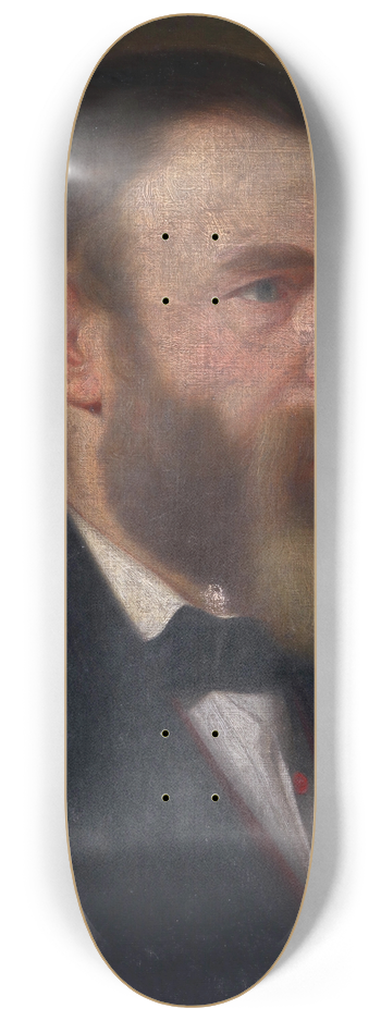 Joseph Weidner - Bildnis eines Herrn mit Vollbart 8.25 inch art skate deck