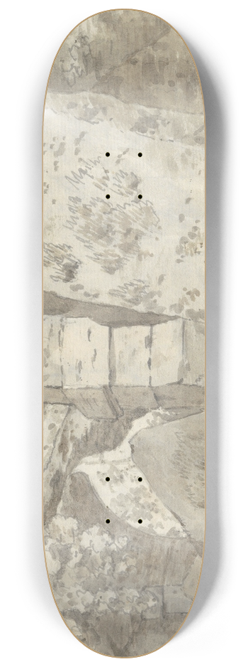 Joseph Wright of Derby - Roman Ruins 8.25 inch art skate deck