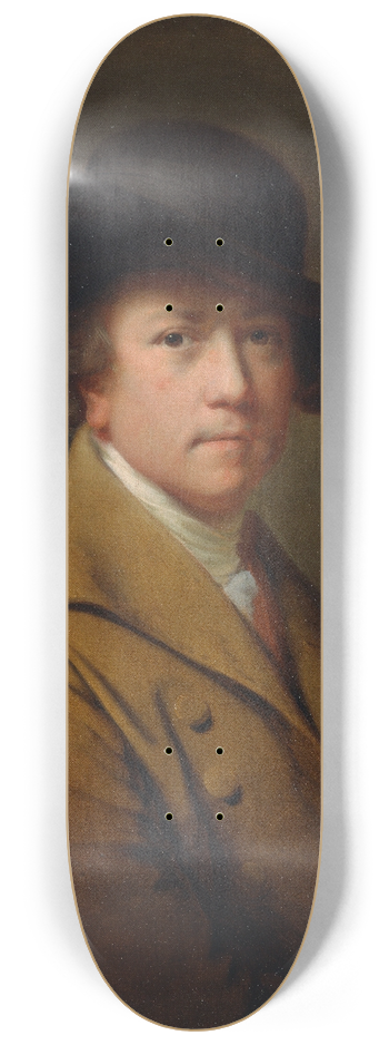 Joseph Wright of Derby - Self-Portrait 8.25 inch art skate deck