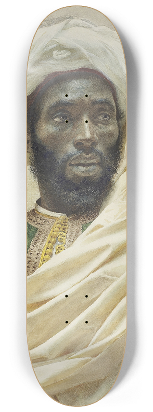 Josep Tapir Bar - Portrait Of A Moroccan Man 8.25 inch art skate deck