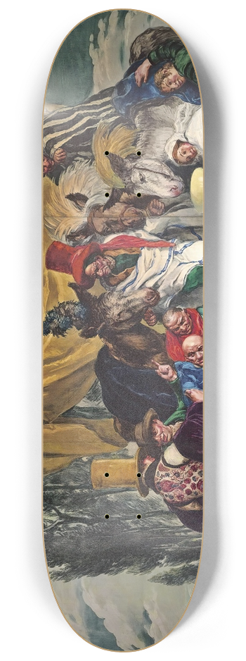 Jos Mara Sert - El Vendedor De Burros (The Donkey Seller) 8.25 inch art skate deck