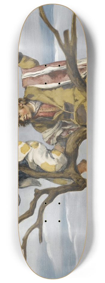 Jos Mara Sert - Robando Manzanas (Scrumping Apples) 8.25 inch art skate deck