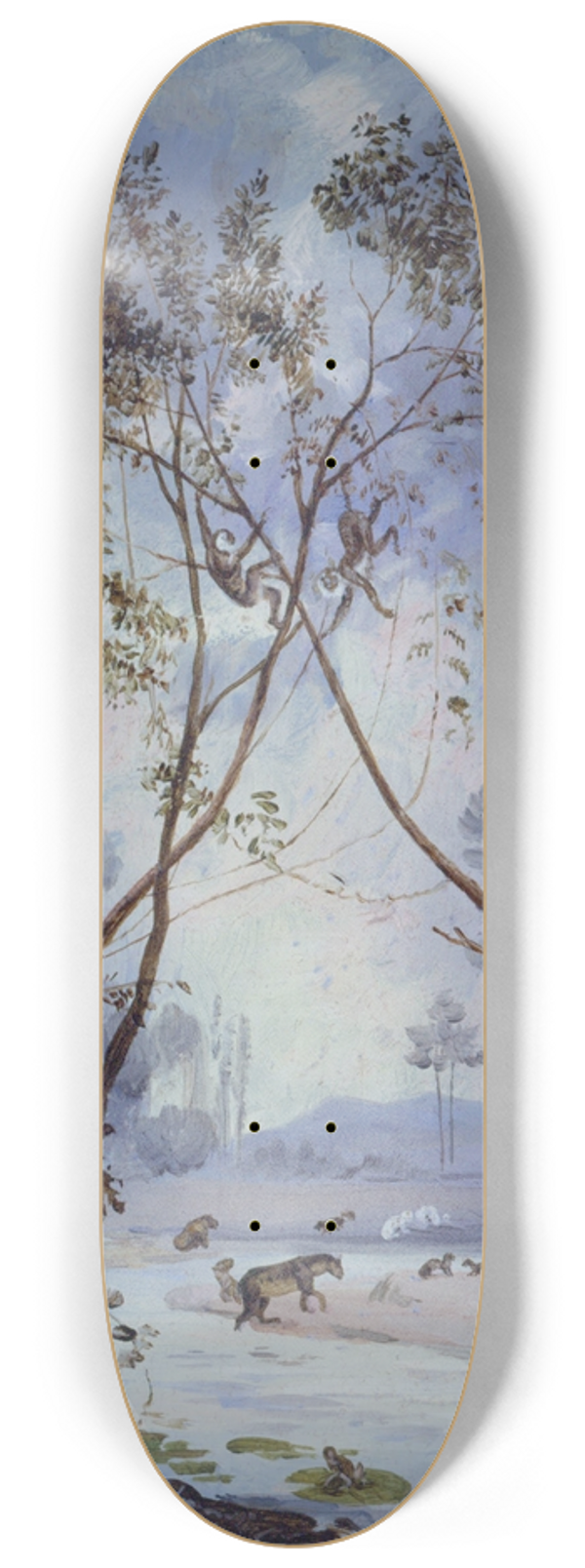 Jos Mara Velasco - Flora and Fauna from the Miocene Cenozoic Period. Evolution of Continental Life on Earth 8.25 inch art skate deck