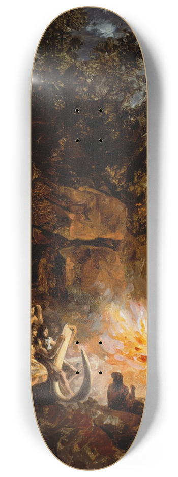 Jos Mara Velasco - Scene from the Quaternary upper Paleolithic Period 8.25 inch art skate deck