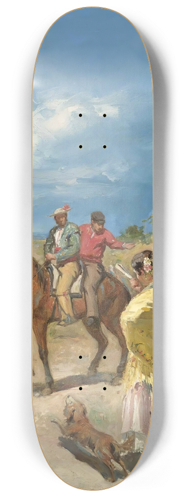 Jos Villegas Cordero - La Romera (The Procession) 8.25 inch art skate deck