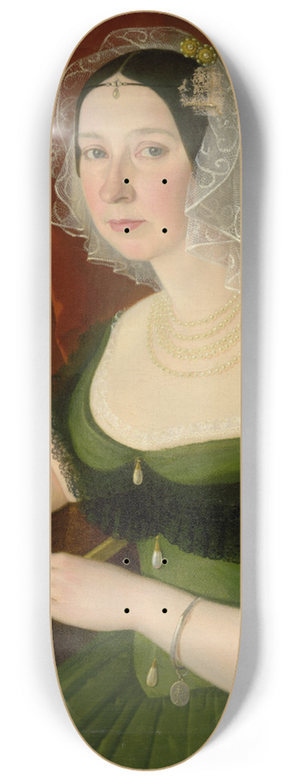 Jozef Boetech Klemens - Portrait of ofia Brezovick from Brezovica and Vek Lomnica 8.25 inch art skate deck