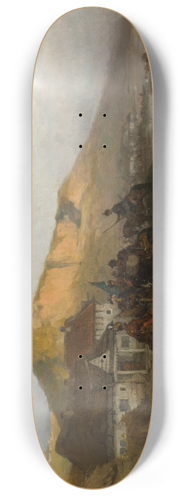 Jozef Brandt - On the Dniester River 8.25 inch art skate deck