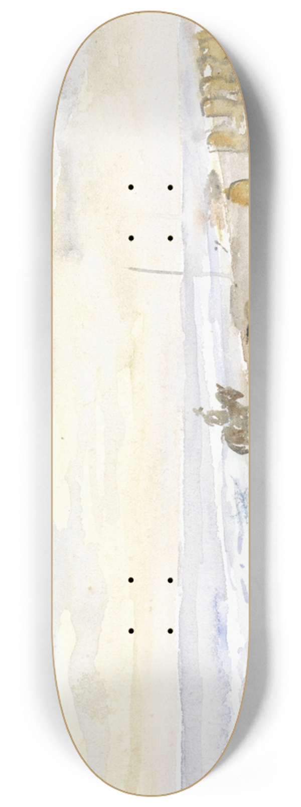 Jozef Israls - Strandgezicht met ruiter en badstoelen 8.25 inch art skate deck